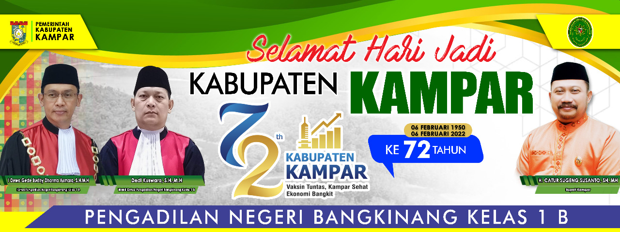 Selamat Hari Jadi Kab. Kampar Tahun 2022